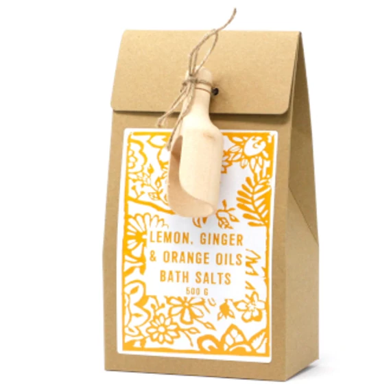 Fürdősó 500 g – Citrom, gyömbér és narancs