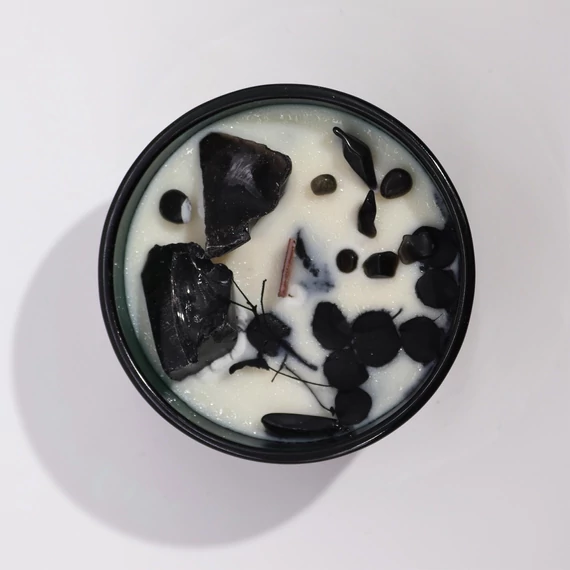 Hop Hare Kristály Gyertya Virágokkal - Kardok Lovagja